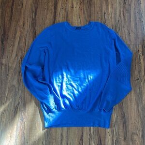 Kiton Napoli royal blue cashmere/ silk sweater. Men’s size XL/ 54